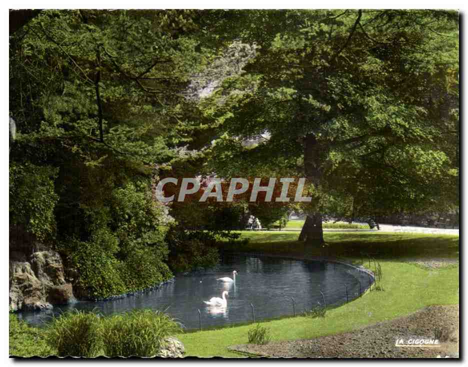 Rouen CPA Les cygnes du jardin solferino