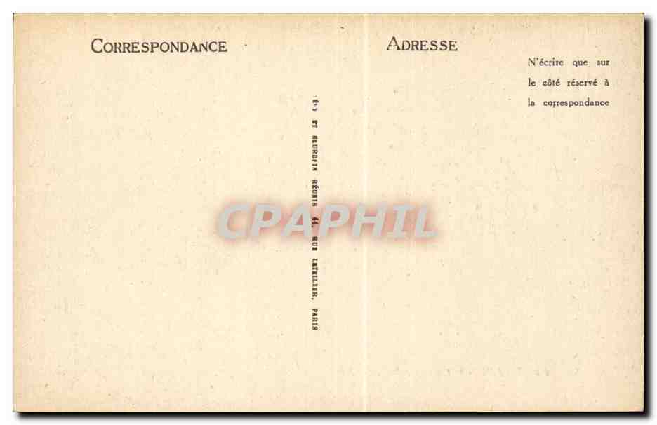 Beauvais CPA L'hotel de ville — Verso