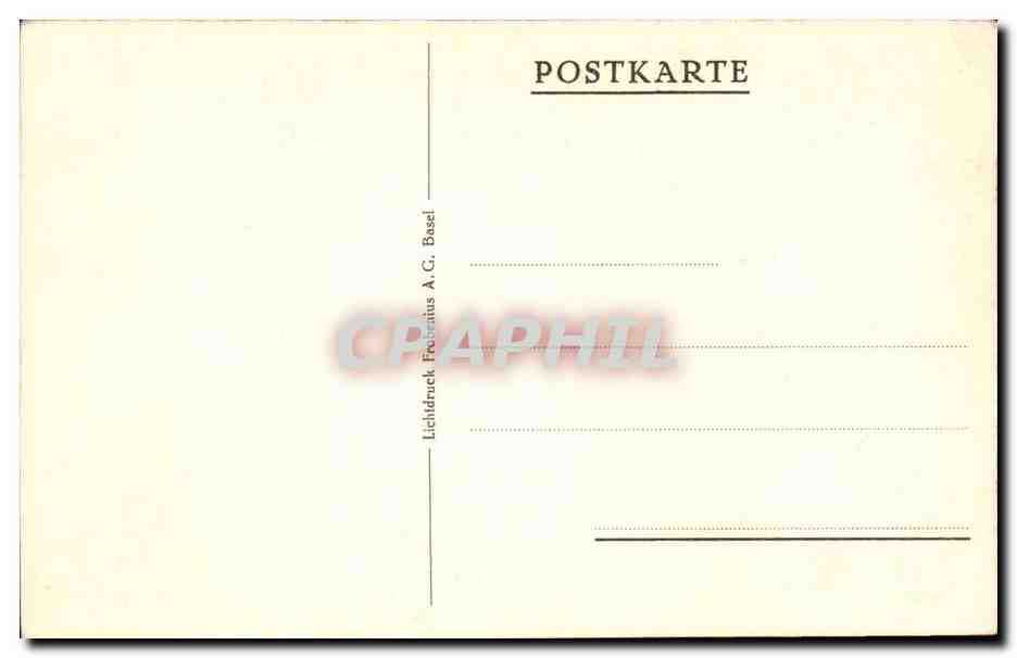 Basel - Suisse - Schweiz - Oeffentliche Kunstsammlung - Konrad Witz - St Bartholomaus - CPA  — Rückseite