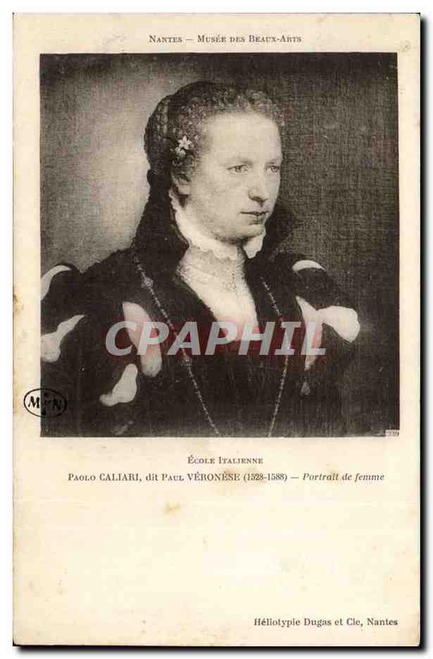 Nantes - Musee des Beaux Arts - Paulo Cali ari - Portrait de Femme - CPA 