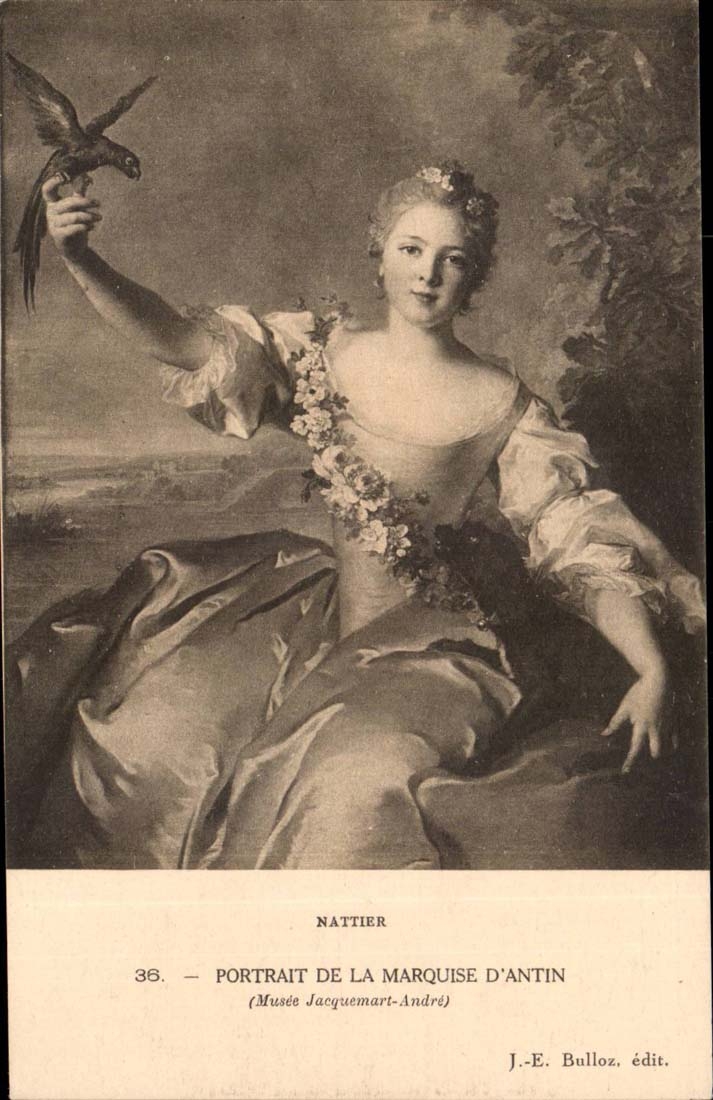 Paris 8 Musee Jaquemart - Andre - Portrait de a Marquise D'Antin - Nattier - CPA 