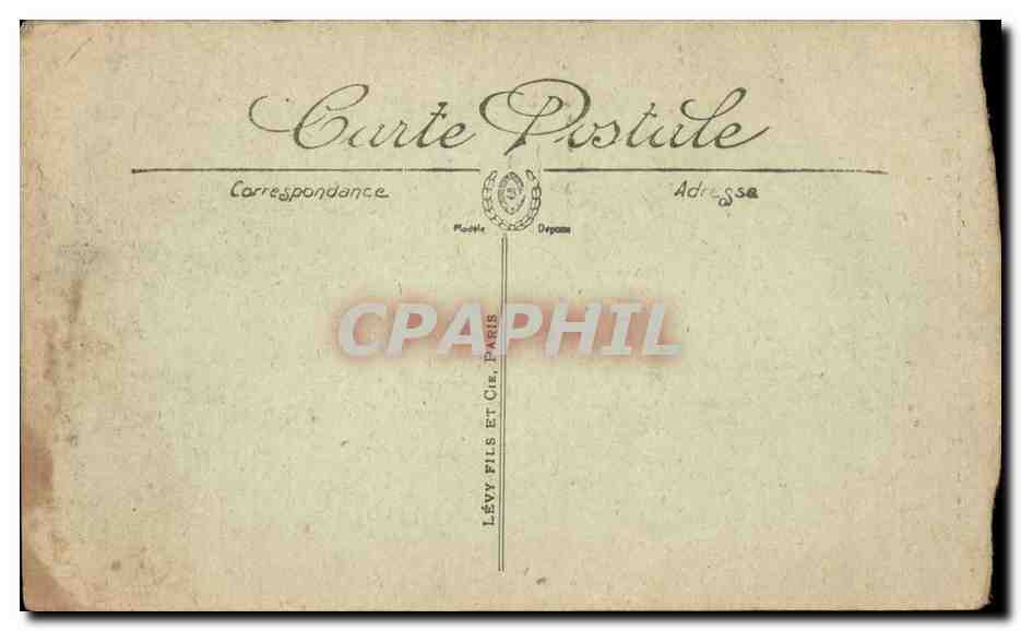 Biarritz - Le Rocher de Basta - CPA  — Verso