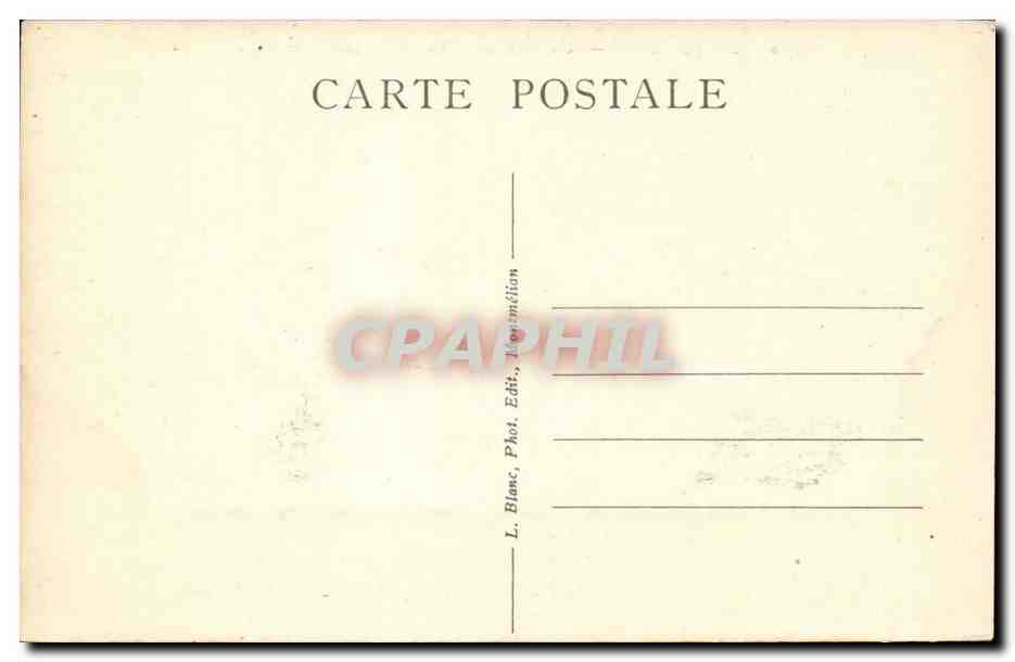 Aix les Bains - Rue du bain Henri IV Chambre ddu Sejourne Elvire 1916 pension Perier - CPA  — Verso