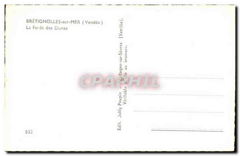 Bretignolles sur Mer - La Foret des Dunes - CPA  — Back