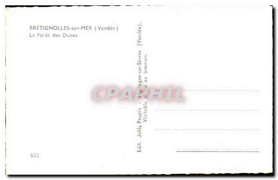 Bretignolles sur Mer - La Foret des Dunes - CPA  — Back