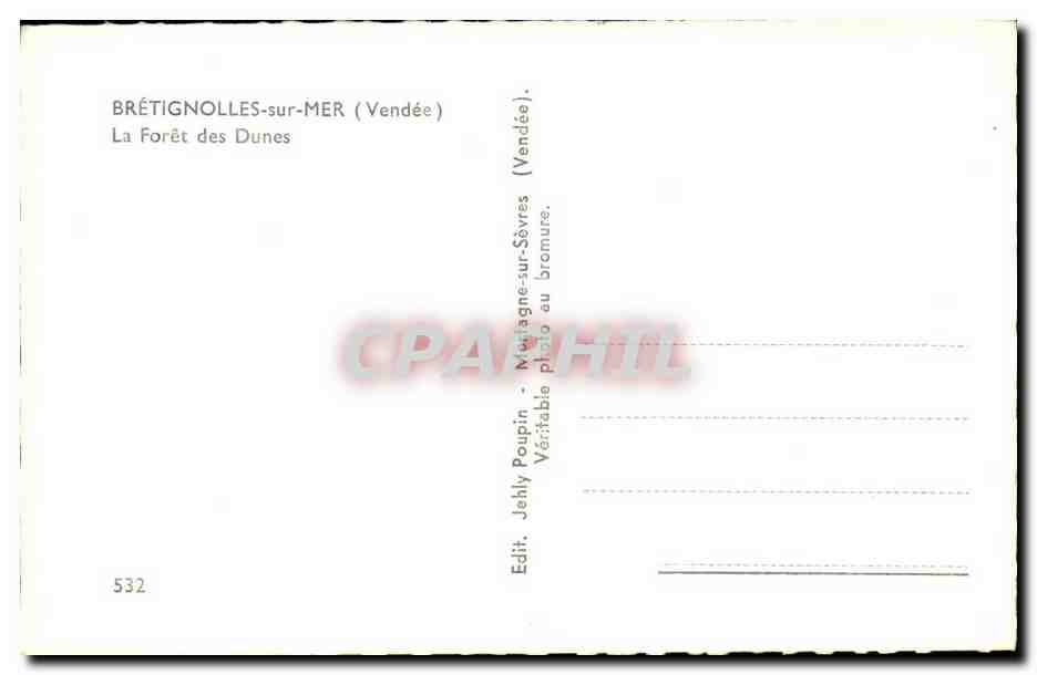 Bretignolles sur Mer - La Foret des Dunes - CPA  — Back