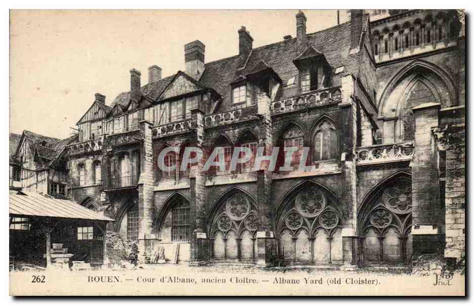 Rouen - Coue D'Albane ancien cloitre Albane Yard - - CPA 