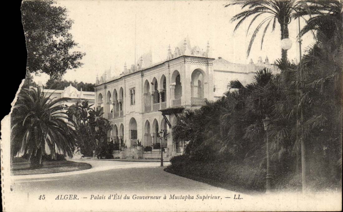 Alger — Palais d'Été du Gouverneur à Mustapha Supérieur — LL. — N° 45