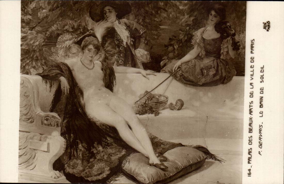 Palais des Beaux Arts de la ville de Paris CPA P Gervais Le bain de soleil