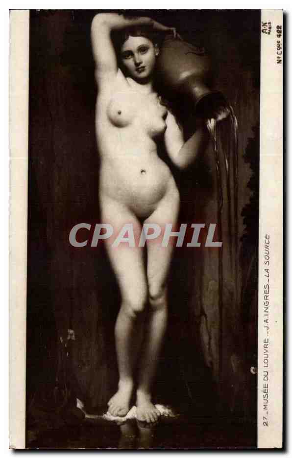 CPA Musee du Louvre Ingres La source