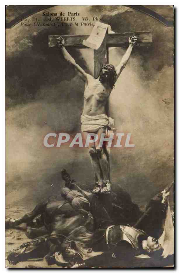 Crucifixion — Salons de Paris 1907 — J.-A. Weerts, ND. Phot.