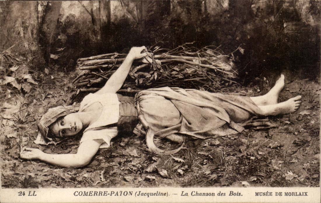 CPA Musee de Morlaix Comerre Paton La chanson des bois