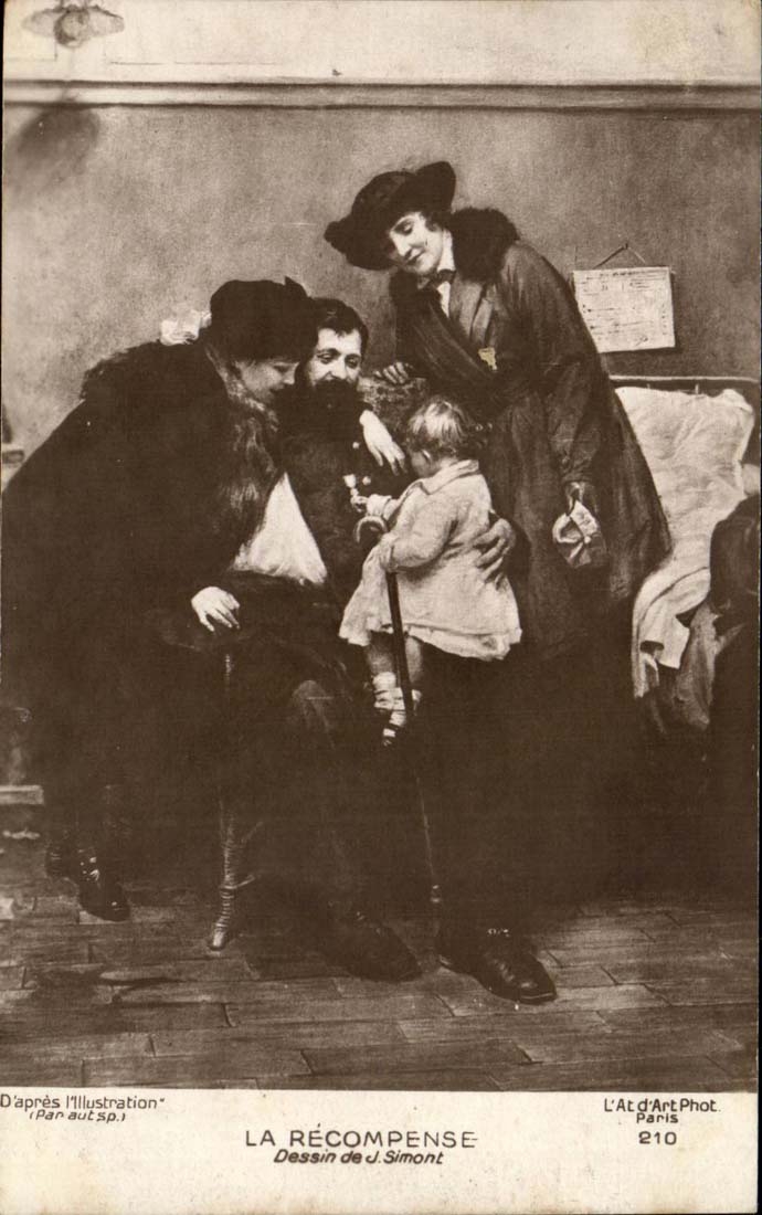 CPA D'apres l'illustration La recompense Dessin de J Simont