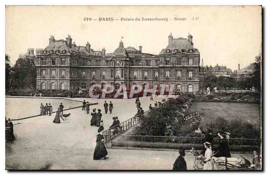 Paris - 6 - Jardin du Luxembourg - Le Palais - enfant - CPA 
