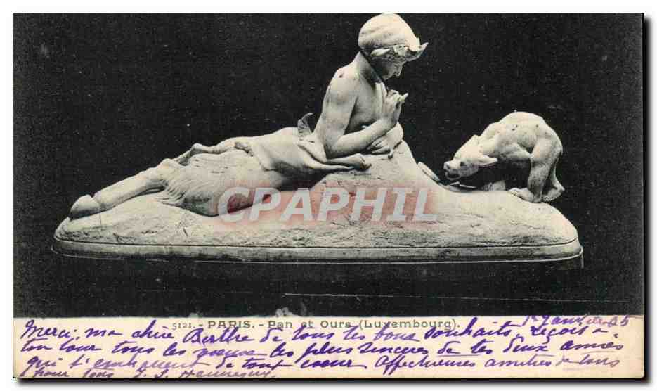 Paris - 6 - Pan et Ours - Luxembourg - CPA 