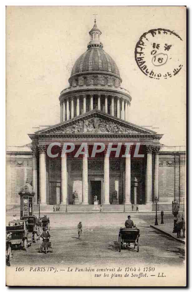 Paris (Fr.) — Le Panthéon construit de 1764 à 1790 sur les plans de Soufflot — LL.