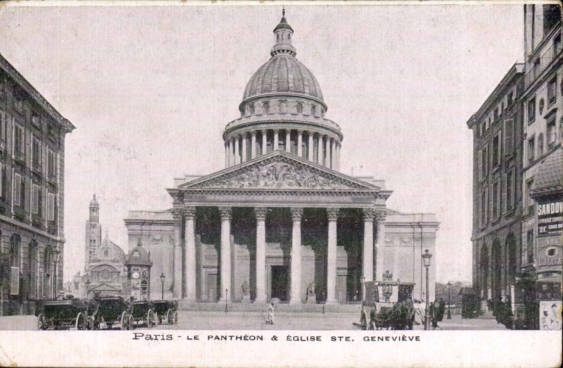Paris - 5 - Le Pantheon et L'Eglise Ste Genevieve - CPA 