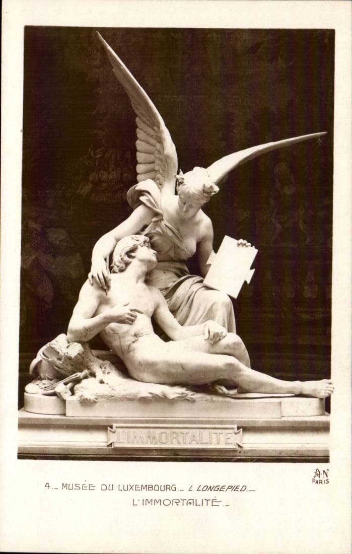 Paris - 6- Musee du Luxembourg - sculpture - L'Immortalite - - CPA 