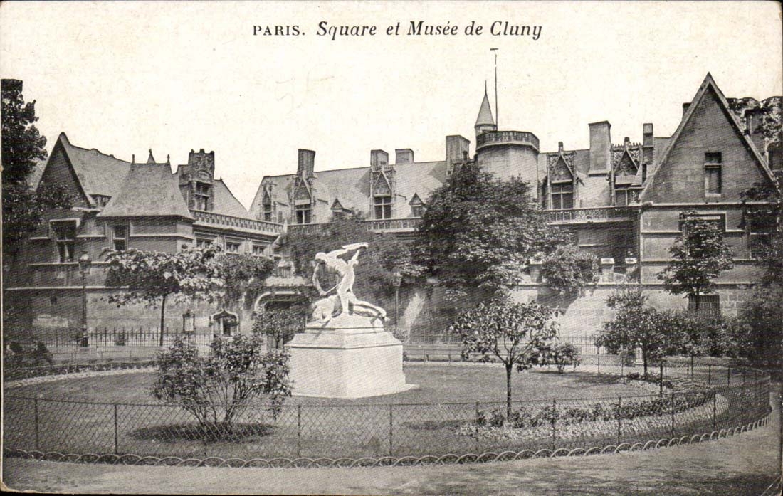Paris - 5 Musee de Cluny - Square - CPA 