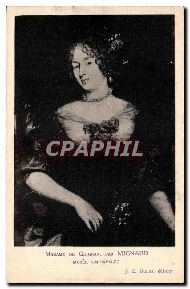 Paris - 3 - Musee Carnavalet - Madame de Grignan par Mignard - CPA 