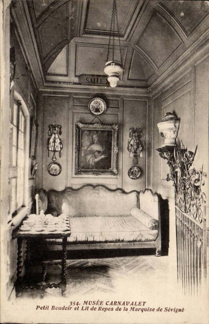 Paris - 3 - Musee Carnavalet - Petit Boudoir et Lit de Repos de la Marquise de Serigue - CPA 