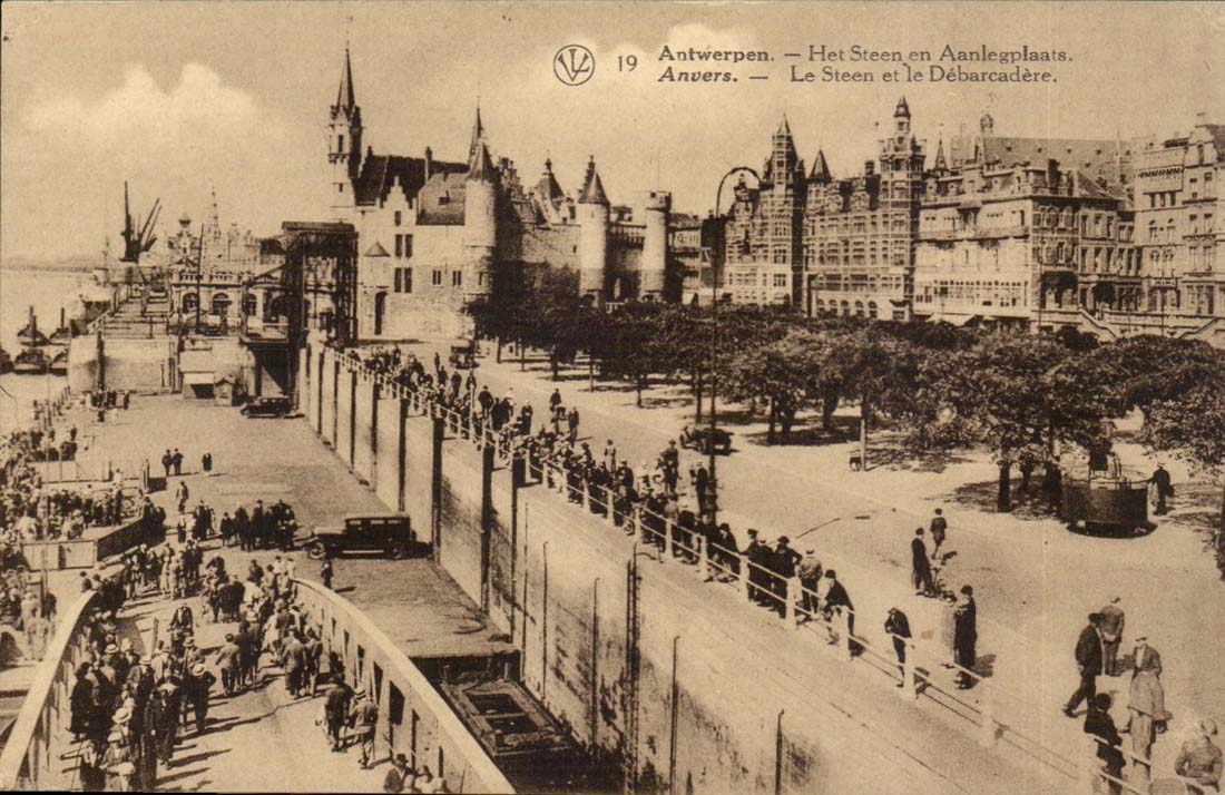 Belgique - Belgium - Anvers - Antwerpen - Le Steen rt le Debarcadere - CPA 