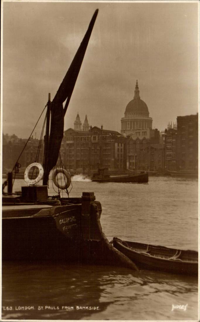 England - Angleterre - London - Saint Pauls from Bankside - CPA 