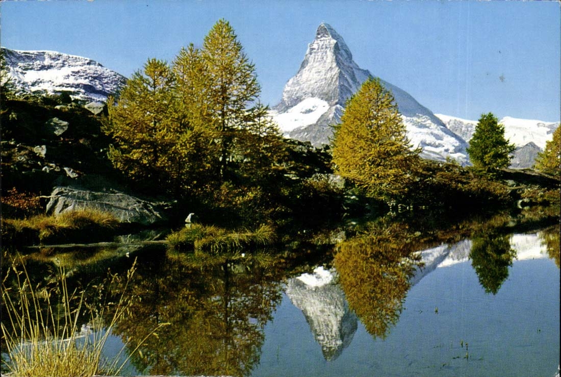Schweiz - Suisse - Visp - Zematt Grindjisee mit Matterhorn - Praborgne - CPA 