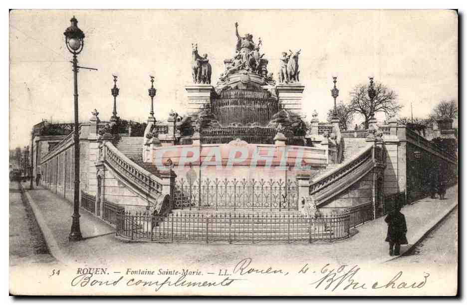 Rouen - Fontaine Sainte Marie - CPA 