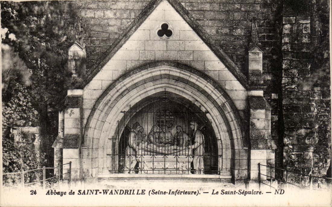 Abbaye de Saint wandrile - La Saint Sepulere - CPA 