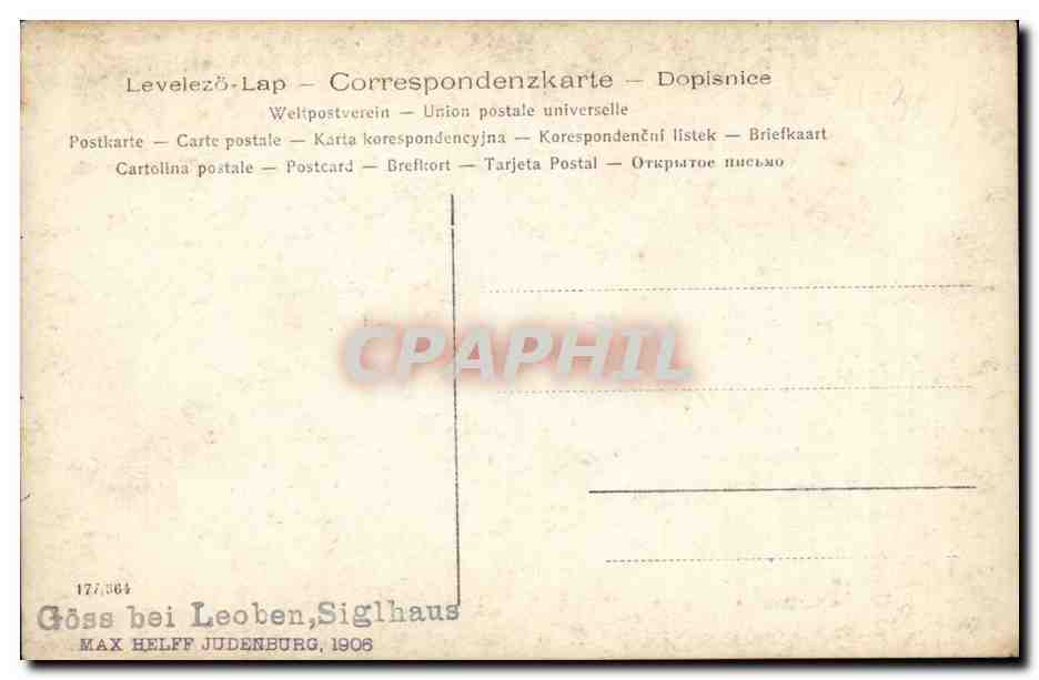 CPM Suisse Goss bei leoben Siglhaus — Rückseite