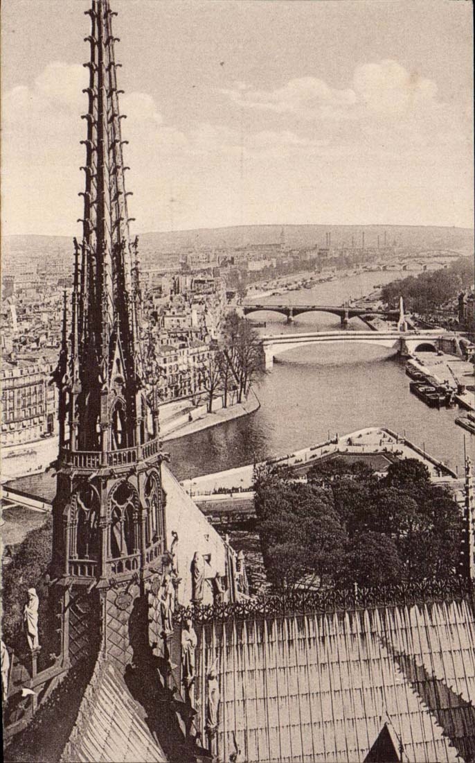 CPA paris Vue generale de la Seine vers Charenton