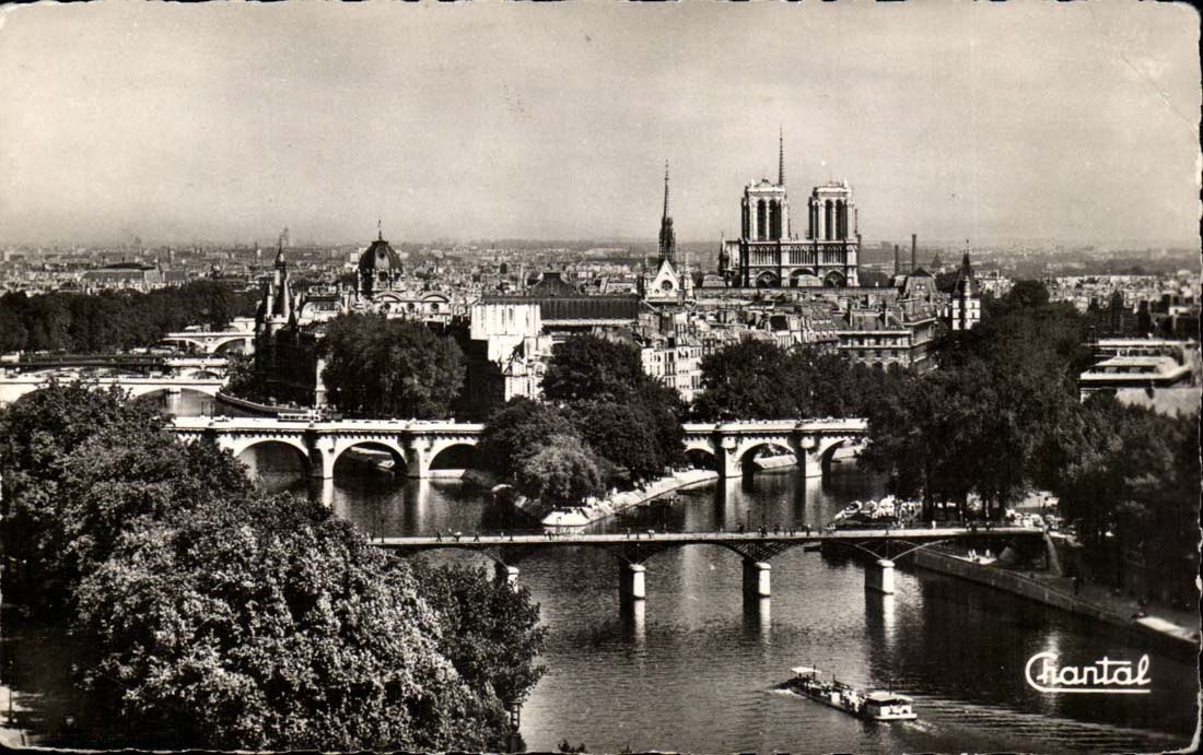 Paris - La Pointe de la Cite er des Ponts - CPA 