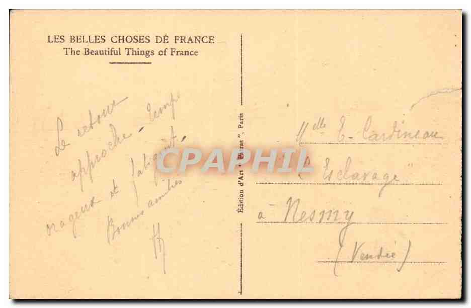 Paris - Ile de la Cite - CPA  — Verso