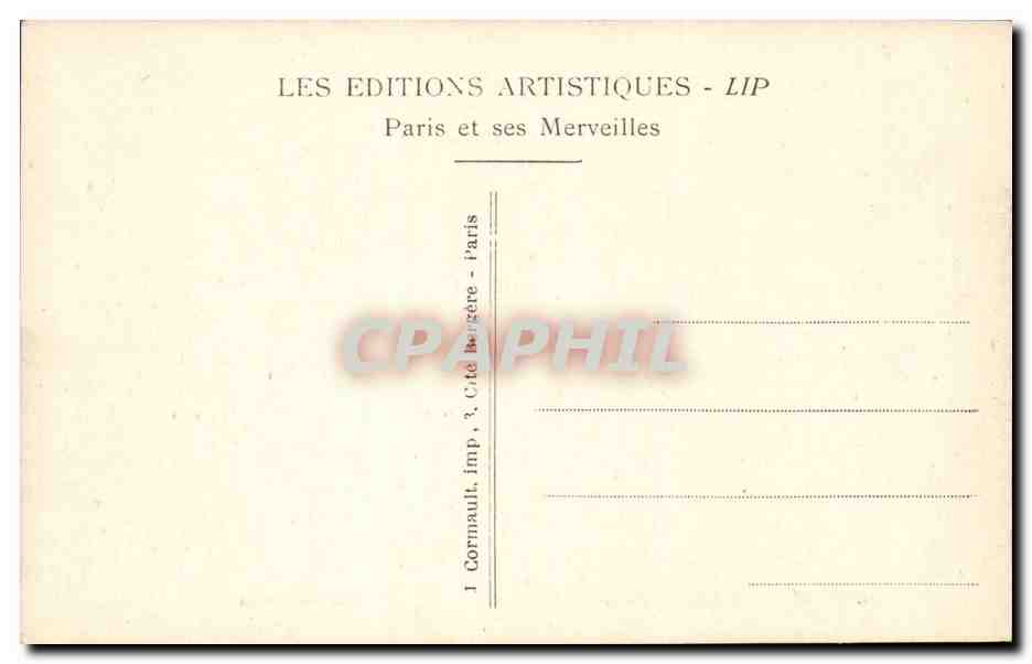 Paris 8 - Le Grand Palais - CPA  — Verso
