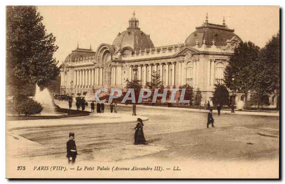 Paris 8 - Le Petit Palais - Avenue Alexandre III - CPA 