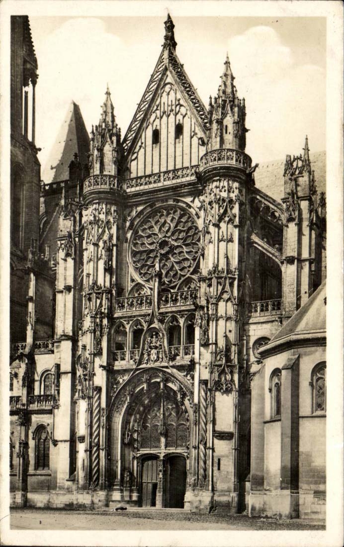 Senlis (Oise) — La Cathédrale — Le Portail Sud (Gothique Flamboyant) — Coll. Dubois-Lerouge, Phot. Combier