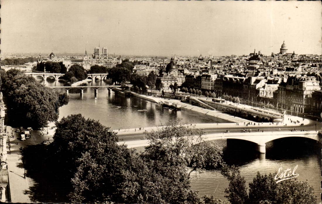 Paris 1 - La Seine et les Serpt Ponts - CPA 
