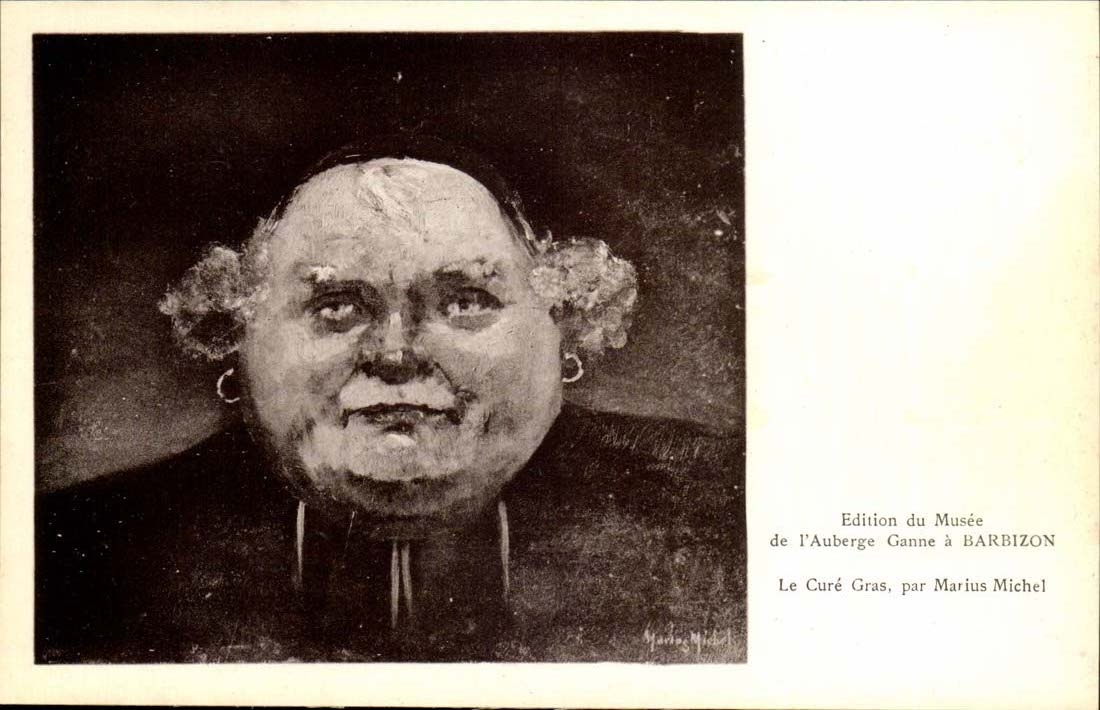Edition du musee de l'auberge Ganne a Barbizon Le cure gras par Marius Michel