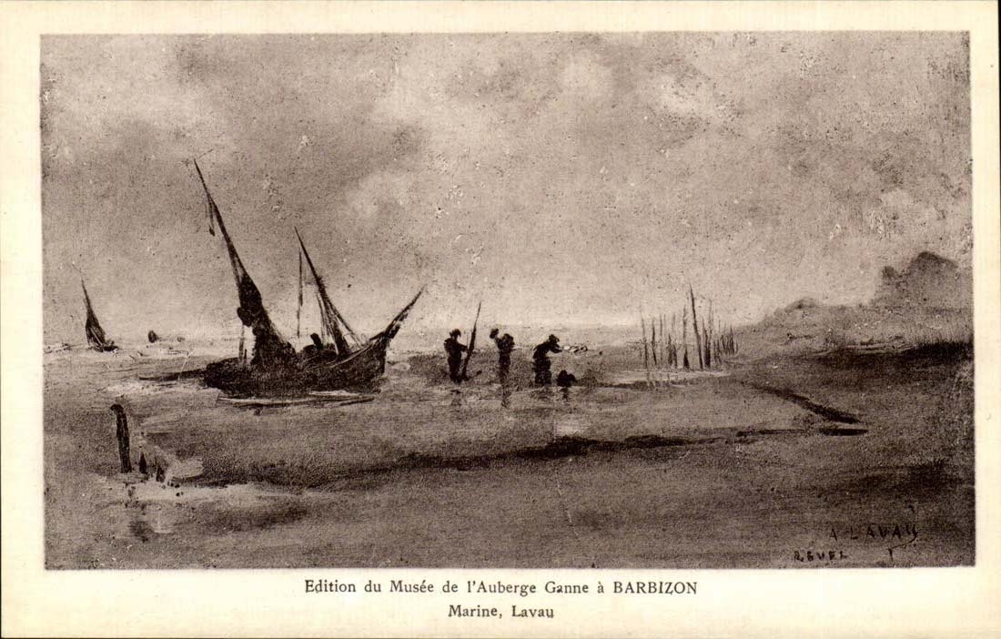 CPA Edition du musee de l'auberge Ganne a Barbizon Marine Lavau