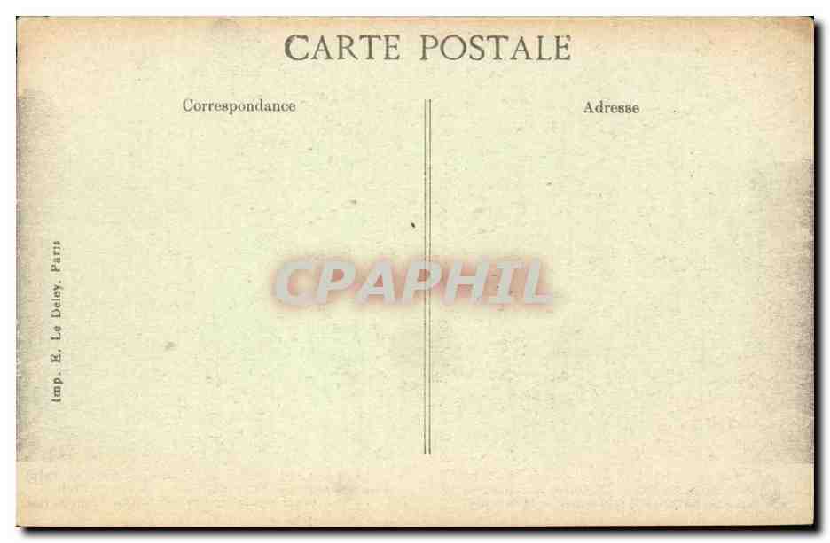 CPA Guerre 1914 1916 Dans la Somme Offensive francaise L'eglise du village d'Herbecourt repris par les francais — Back