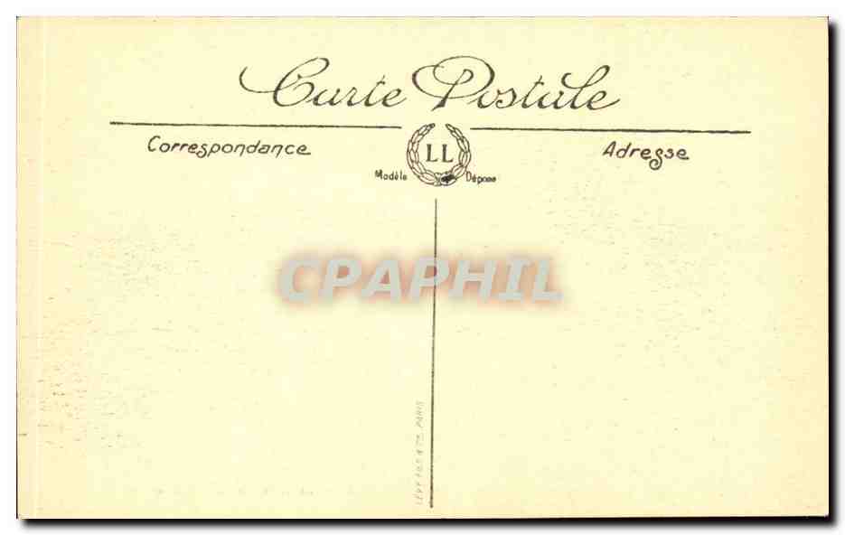 Paris CPA Le Louvre et les Tuileries — Rückseite