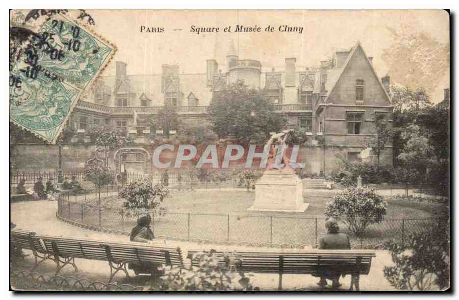 Paris CPA Square et musee CLuny