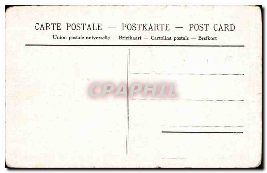 Paris CPA Pantheon — Rückseite