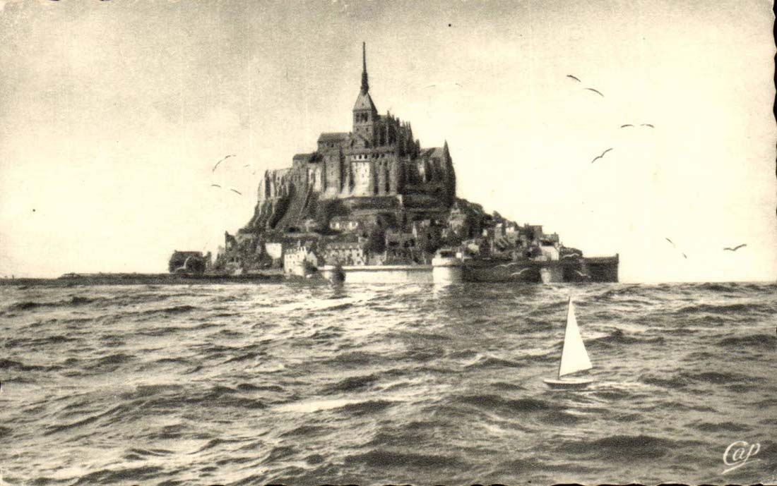 Mont Saint-Michel — bei Ebbe — Cie des Arts Photographiques, Paris