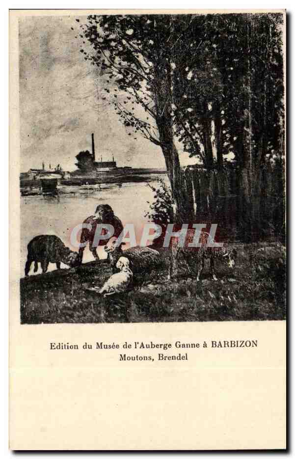 CPA Edition du musee de l'auberge Ganne a Barbizon Moutons Brendel