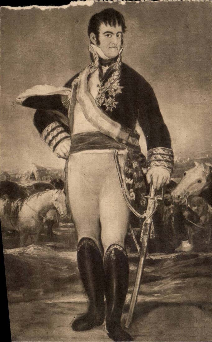 Fernando VII — portrait militaire — Goya, Museo del Prado, 724