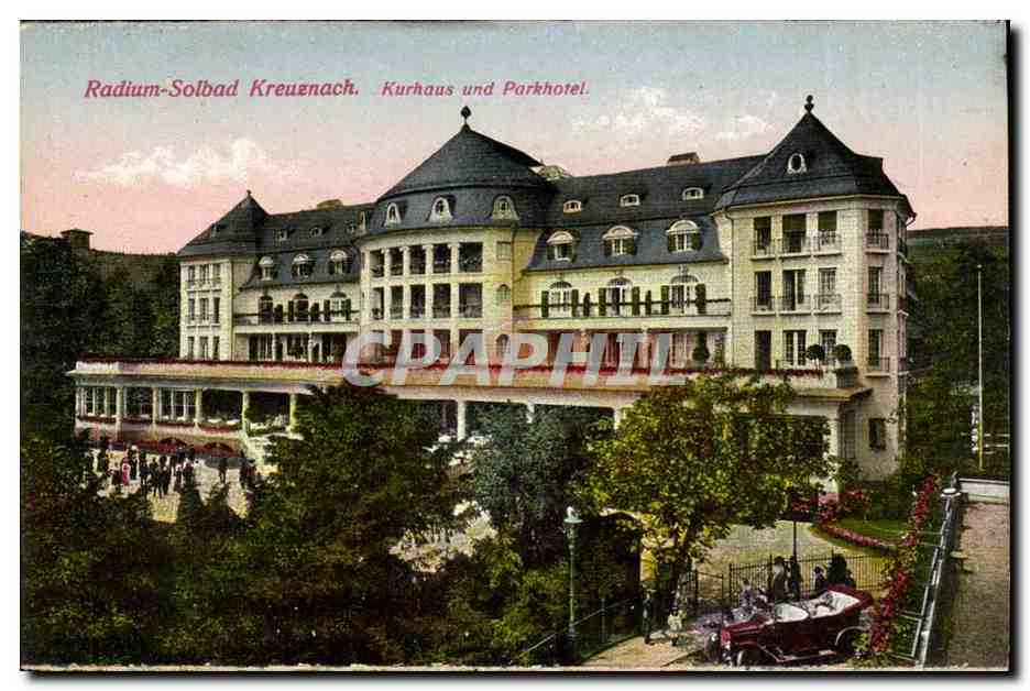 Radium-Solbad Kreuznach — Kurhaus und Parkhotel — Photogr. u. Verlag: Ph. Does & Söhne, Bad Kreuznach No. 809