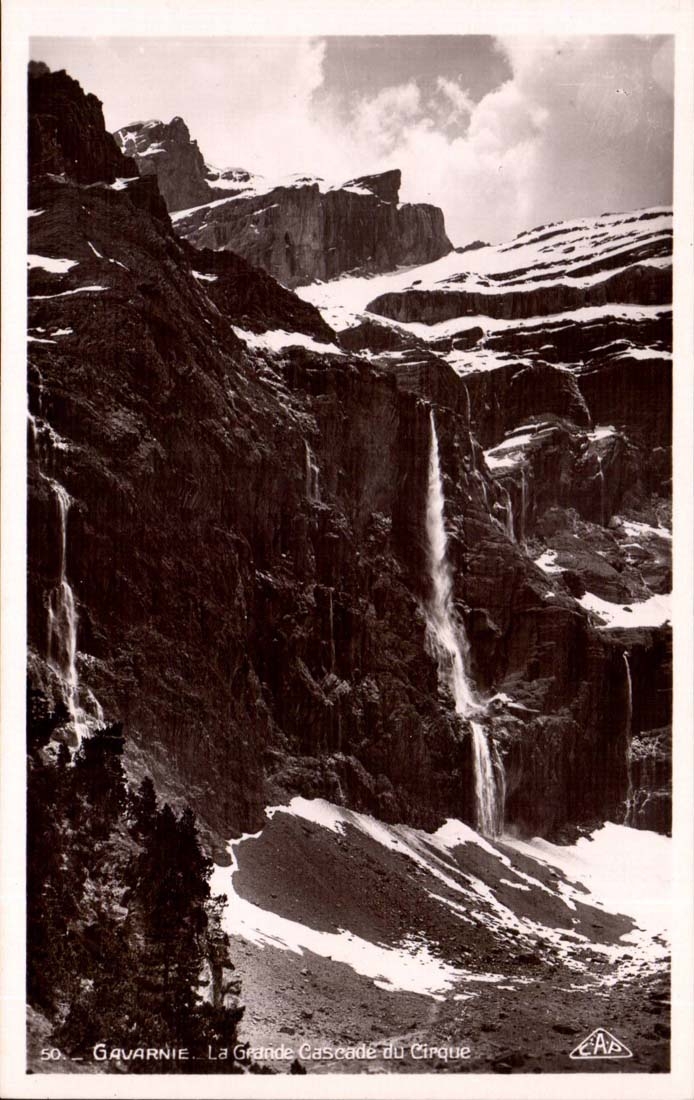 Gavarnie CPA la grande cascade du cirque