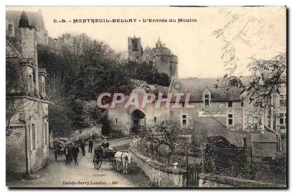 Montreuil Bellay CPA l'entree du moulin 
